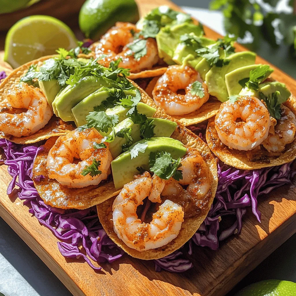 To make spicy shrimp tostadas, you need simple and fresh ingredients. This recipe shines with quality shrimp and tasty toppings.