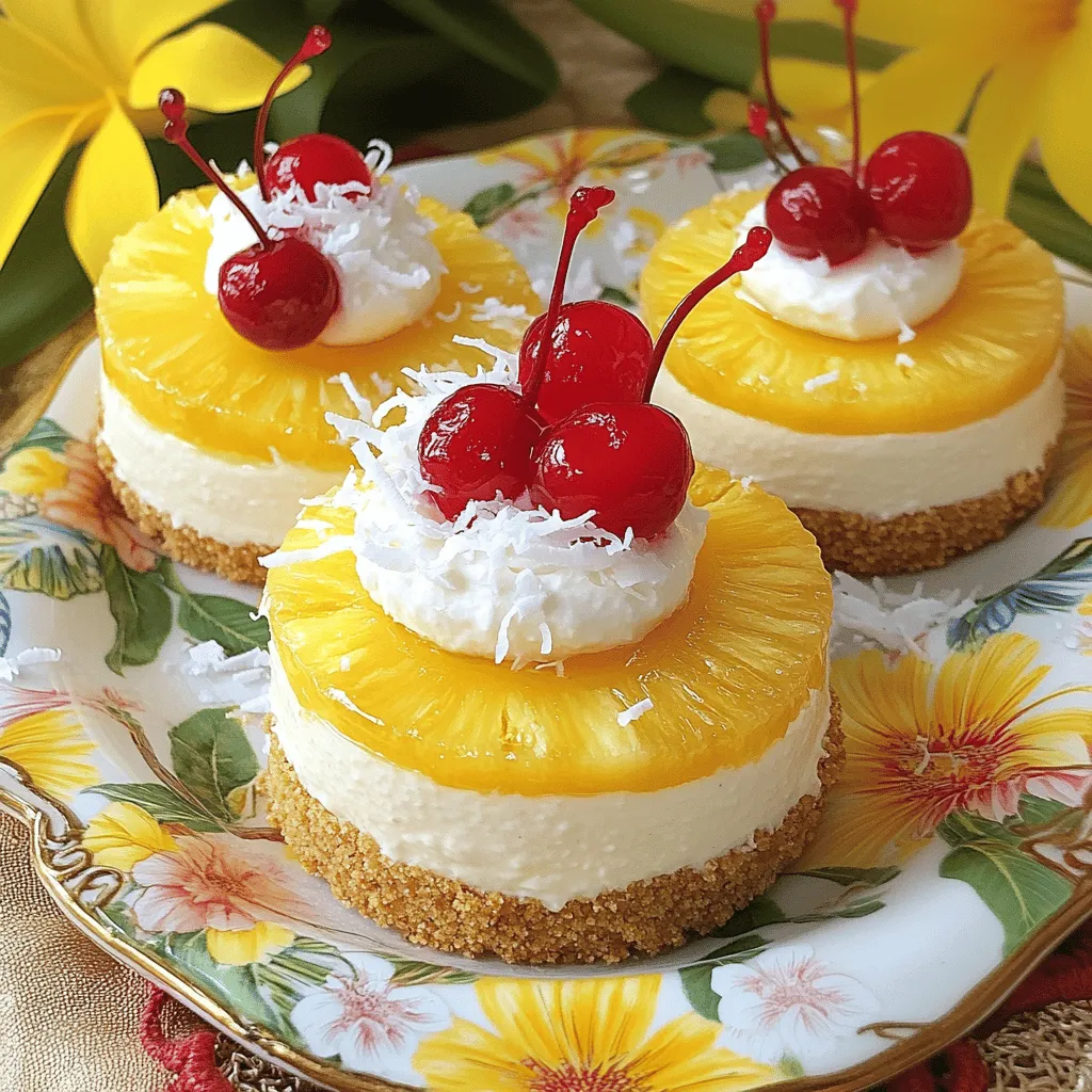 For a delightful Pineapple Upside-Down Cheesecake, you need the right ingredients. Start with the crust. You will need 1 cup of graham cracker crumbs and 1/4 cup of melted unsalted butter. These will create a tasty base for your cheesecake.