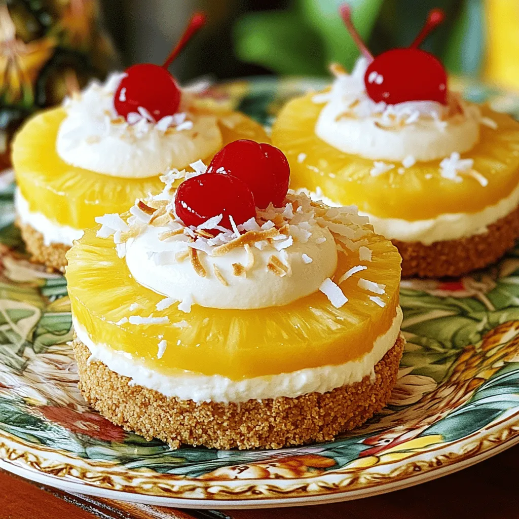 For a delightful Pineapple Upside-Down Cheesecake, you need the right ingredients. Start with the crust. You will need 1 cup of graham cracker crumbs and 1/4 cup of melted unsalted butter. These will create a tasty base for your cheesecake.