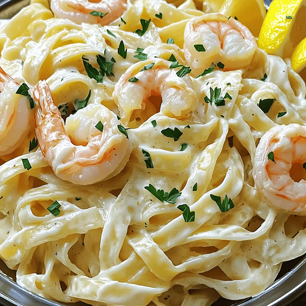 The shrimp alfredo recipe is simple and delicious. You need a few key ingredients. First, you want fresh shrimp or frozen shrimp. Fresh shrimp has a sweet taste and a firm texture. Frozen shrimp can be just as good if you thaw it properly.