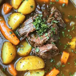 Succulent Herb-Infused Slow Cooker Pot Roast Recipe