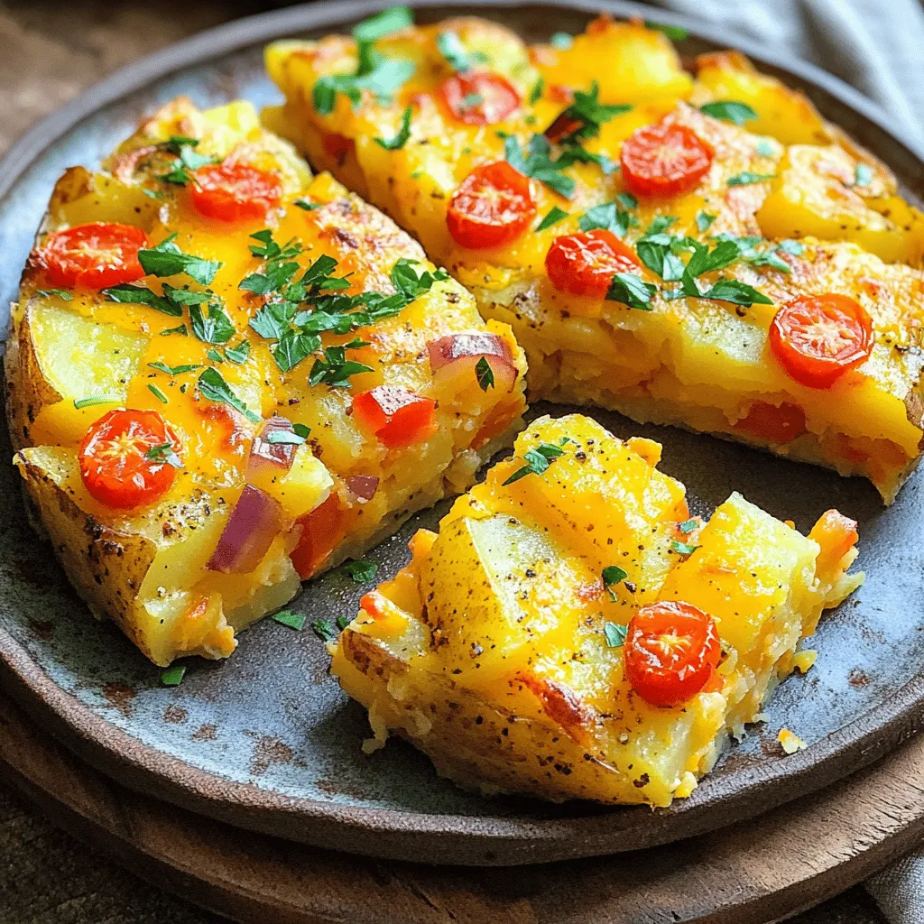 To make a roasted potato breakfast casserole, you need simple, fresh ingredients. The base is, of course, the potatoes. I use four medium russet potatoes. They are starchy and get crispy when roasted. Next, you’ll need one cup of cherry tomatoes. These add a sweet burst of flavor.