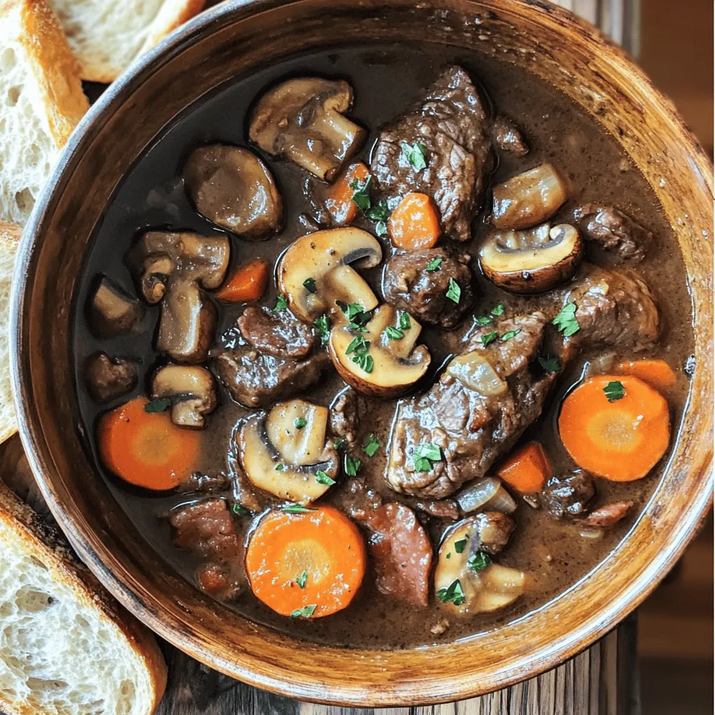 The heart of a great beef bourguignon lies in its key ingredients. First, you need beef. I prefer using beef chuck. It has the right amount of fat that makes the meat tender and juicy. You want it cut into 1-inch cubes for even cooking.