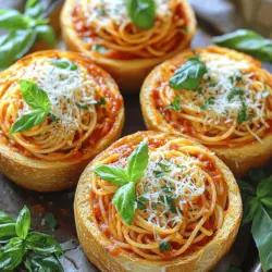 To make a great bread bowl spaghetti recipe, you need a few key items. First, choose sourdough bread bowls. Their crust is thick, which helps hold in the sauce and pasta. You want fresh bread to keep it tasty.