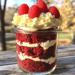 To make a delicious red velvet cake in a jar, you need specific ingredients. Here’s what you need: