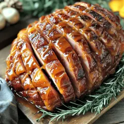 As the holiday season approaches, the air fills with the tantalizing aromas of festive foods, and one dish that often takes center stage is ham. Whether served at a family gathering or a festive feast, ham has become a beloved staple on tables across the globe, celebrated for its rich flavor and versatility. The "Maple Bourbon Glazed Ham" is an exquisite interpretation of this classic dish, merging the deep, smoky notes of ham with the sweet, caramelized essence of maple syrup and the warm, complex undertones of bourbon. This recipe not only elevates the traditional ham but also adds a unique twist that can impress guests and delight family members alike.