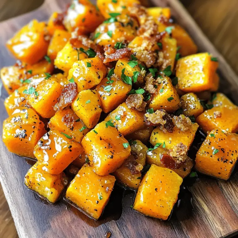 As the leaves begin to change and the air turns crisp, the culinary world shifts towards the warm and comforting flavors of fall. One dish that perfectly encapsulates this seasonal transition is Maple Bacon Butternut Squash. This recipe marries the sweet, earthy notes of roasted butternut squash with the savory crunch of crispy bacon, all enhanced by a drizzle of rich maple syrup. It’s a delightful combination that will not only satisfy your taste buds but also serve as a nutritious option for your family gatherings or weeknight dinners.