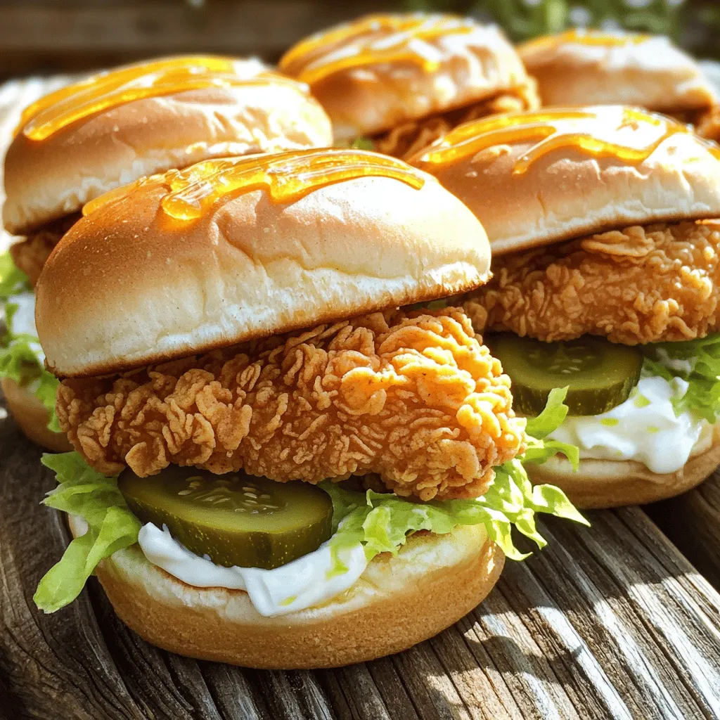 Fried chicken sliders are mini chicken sandwiches that pack a big punch. These tasty bites feature crispy fried chicken on soft buns. They are loved for their flavor and size. You can enjoy them at any meal or event.