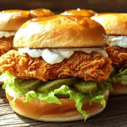 Fried Chicken Sliders Easy and Flavorful Recipe