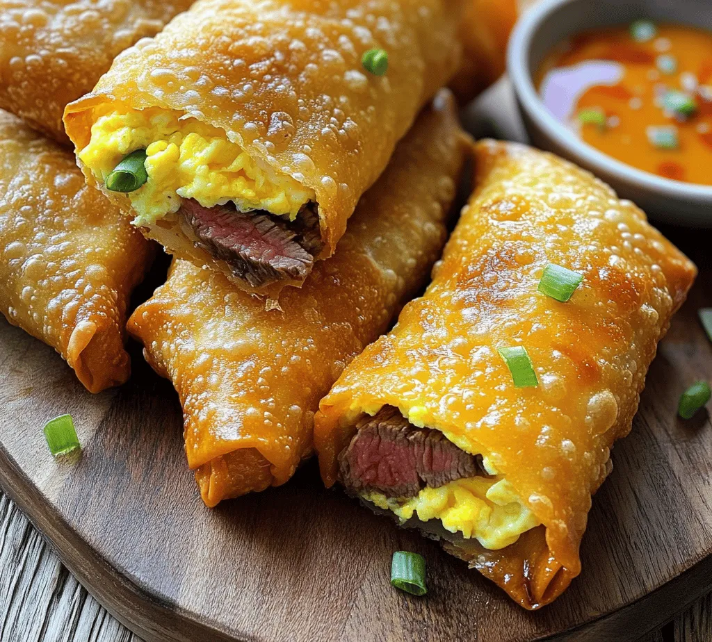 In recent years, the culinary world has witnessed a surge in the popularity of fusion recipes that combine elements from different culinary traditions. This trend has opened up a world of creativity and flavor, providing food lovers with exciting new ways to experience their favorite dishes. One such delightful creation is the Steak, Egg & Cheese Egg Rolls. This recipe takes the classic breakfast combination of steak, eggs, and cheese and wraps it in a crispy egg roll shell, offering a mouthwatering twist that can be enjoyed at any time of the day.