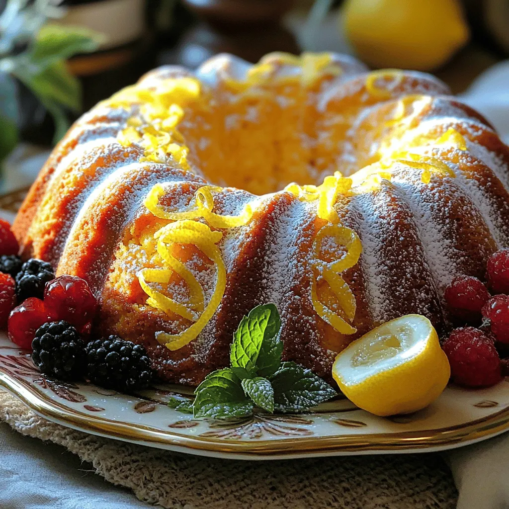 The key ingredients for lemon pound cake create a light, moist treat. You need flour, sugar, butter, eggs, and lemon. Each ingredient plays an important role in the cake's flavor and texture.