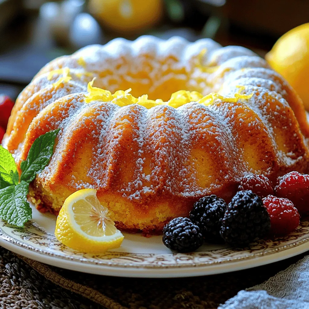 The key ingredients for lemon pound cake create a light, moist treat. You need flour, sugar, butter, eggs, and lemon. Each ingredient plays an important role in the cake's flavor and texture.