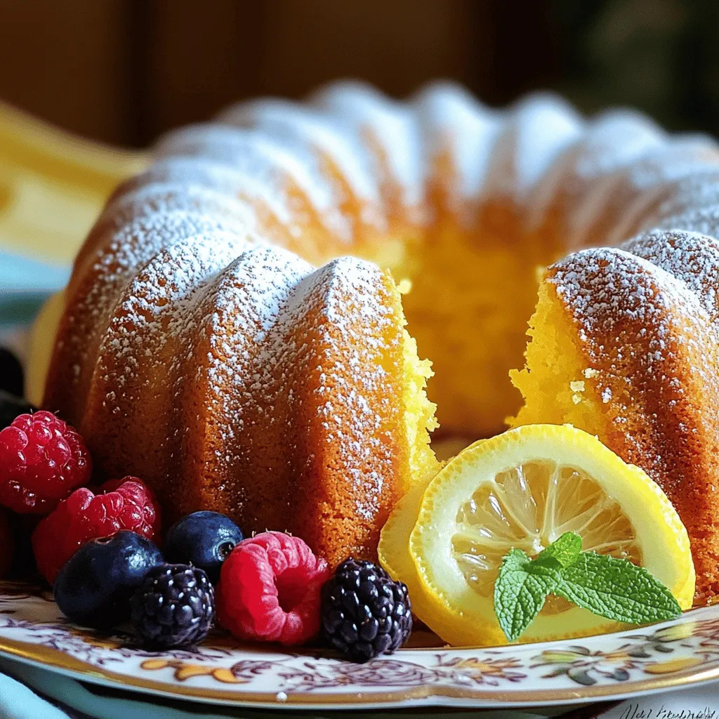 The key ingredients for lemon pound cake create a light, moist treat. You need flour, sugar, butter, eggs, and lemon. Each ingredient plays an important role in the cake's flavor and texture.