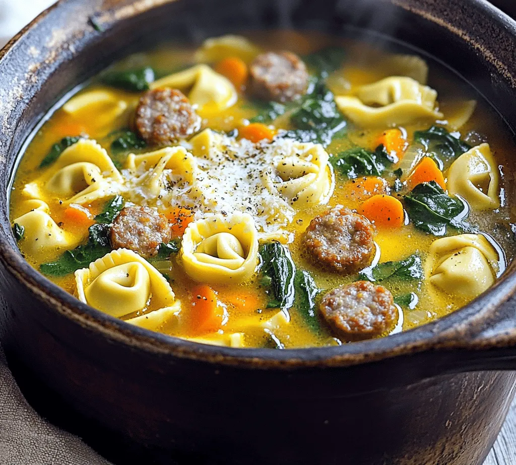 One Pot Italian Sausage Tortellini Soup is a delightful dish that effortlessly combines comforting flavors and hearty ingredients into a single, satisfying bowl. This recipe showcases the rich and savory essence of Italian cuisine, making it an ideal choice for any time of the year. Whether it’s a chilly winter evening or a breezy autumn day, this soup warms you from the inside out, filling your kitchen with enticing aromas that beckon everyone to the table.