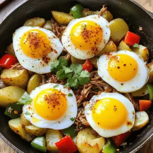 To make a tasty pulled pork hash, you need some key ingredients. First, start with one pound of pulled pork. This is the star of your dish. Next, use four medium potatoes, diced into small cubes. Potatoes add heartiness to the meal. You can also use leftover pulled pork for this recipe. It works perfectly and adds great flavor.