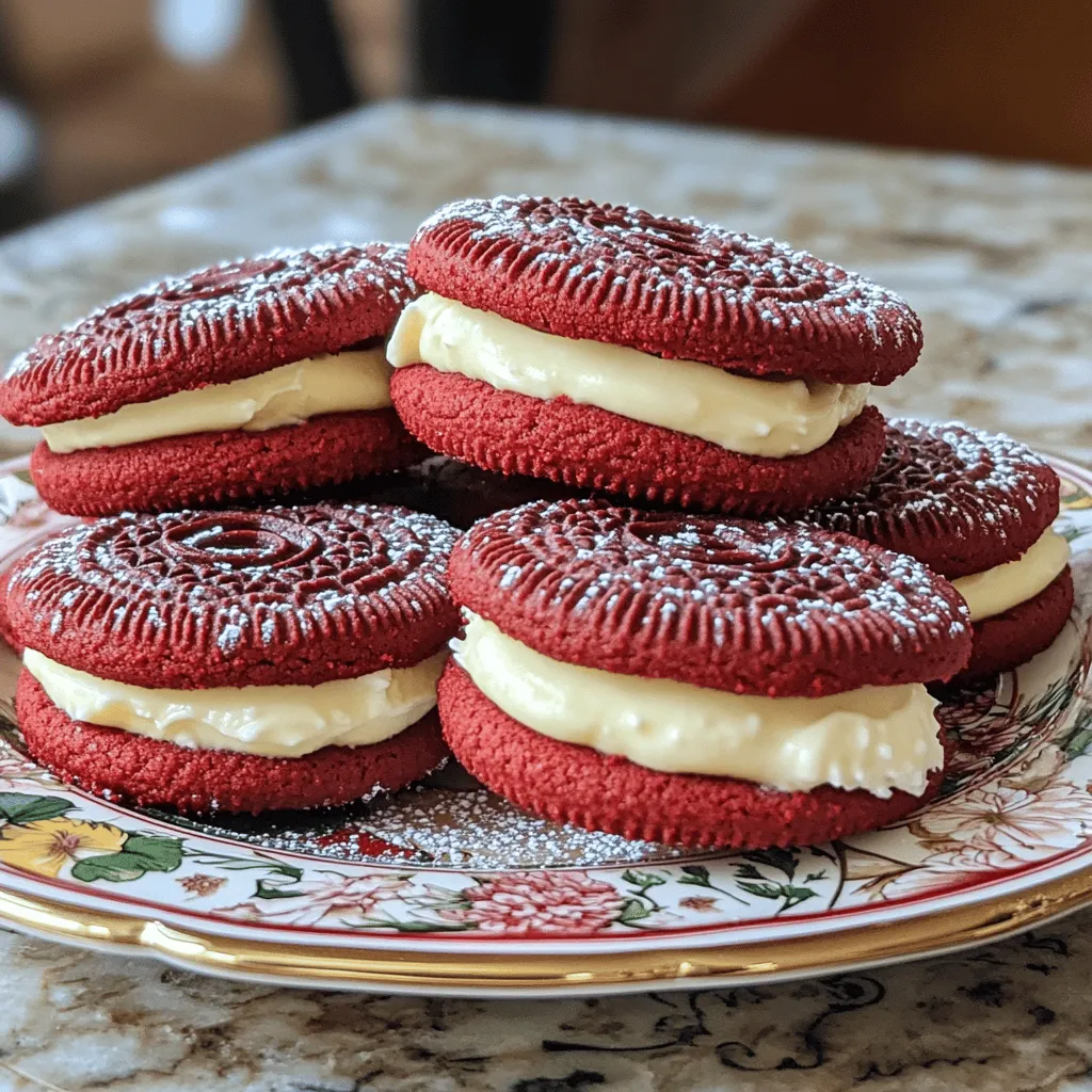 To make red velvet Oreos, you need a few key ingredients. First, let's talk about the cookie dough.