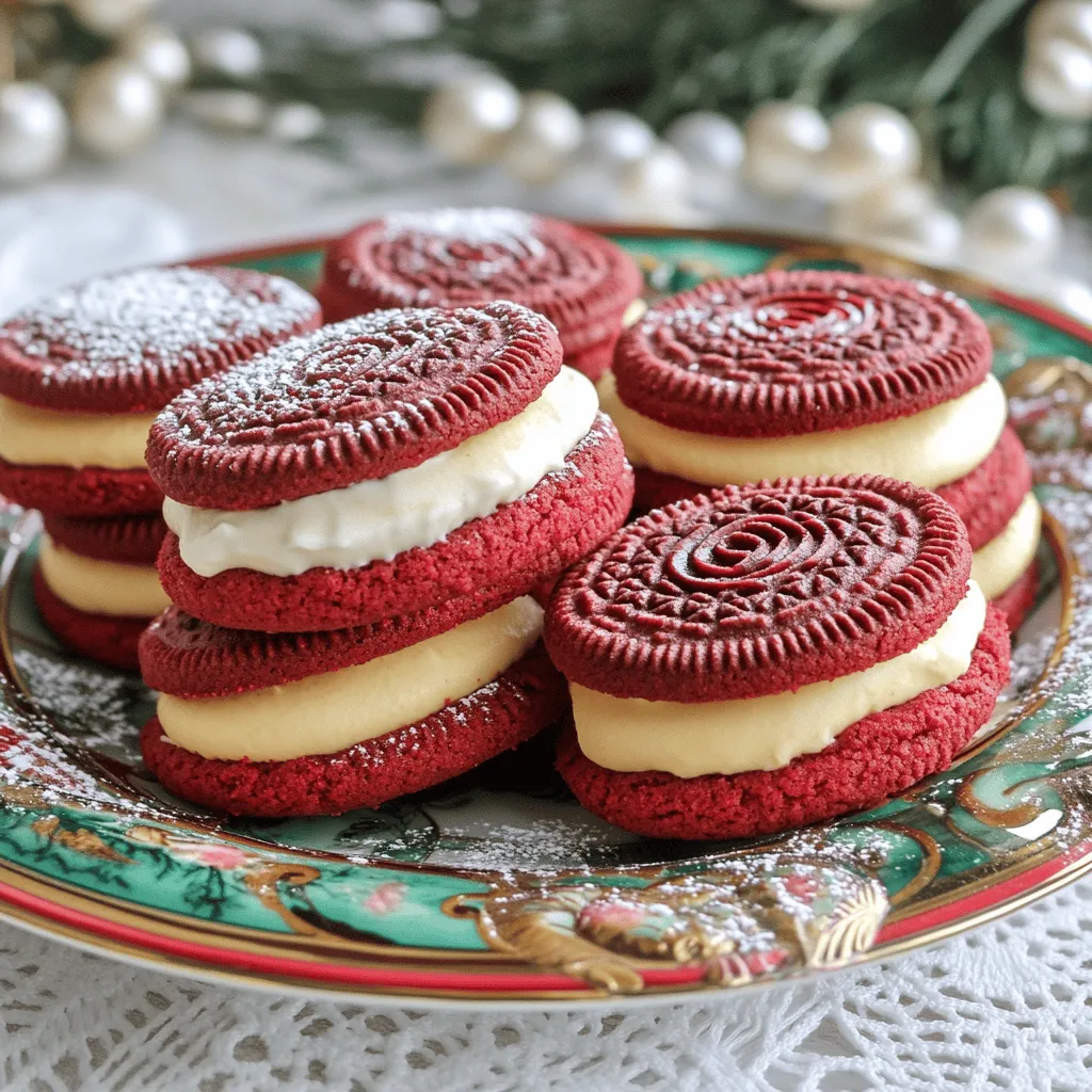 To make red velvet Oreos, you need a few key ingredients. First, let's talk about the cookie dough.