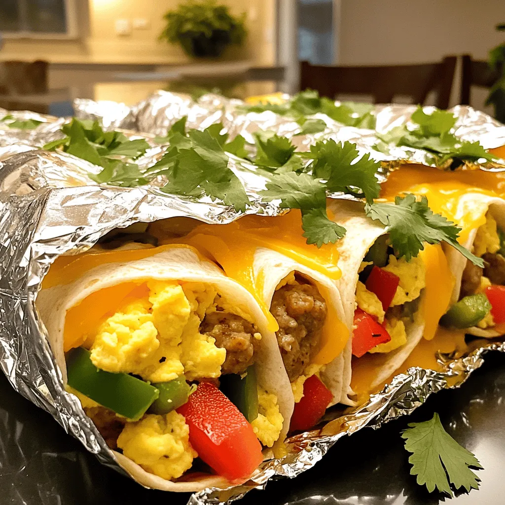 Freezer breakfast burritos are tasty wraps filled with eggs, cheese, and other goodies. You can make them in advance and freeze them for easy meals. They save time and taste great.