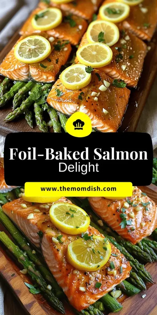 Looking for a quick and tasty dinner? Try this Baked Salmon in Foil with Asparagus recipe! It's simple to make and packed with delicious flavors and nutrients. With tips on key ingredients, cooking methods, and creative variations, you’ll impress your family and friends in no time. Discover how easy and healthy dinner can be with this delightful dish. Click through to explore the full recipe and elevate your mealtime!