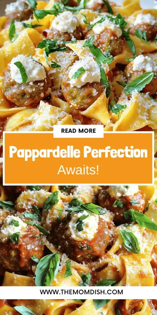 Elevate your dinner with this Delicious Pappardelle & Stuffed Meatballs Recipe that will wow your family and friends! Discover the key ingredients for perfect pappardelle and juicy stuffed meatballs, along with expert tips for flavor and cooking. Whether you’re making homemade or using store-bought ingredients, this recipe is simple yet elegant. Click through to explore the full recipe and enjoy bold Italian flavors at home!