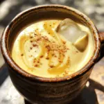 To make a creamy tahini latte, gather these simple ingredients:
