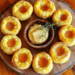 - 1 cup cornmeal - 1 cup all-purpose flour - 1 tablespoon baking powder - 1/2 teaspoon salt - 1/4 cup granulated sugar - 1 cup buttermilk (or regular milk mixed with a bit of vinegar) - 2 large eggs - 1/4 cup unsalted butter, melted - 1 cup sweet corn kernels (fresh or canned) - 1/4 cup honey (plus extra for drizzling) - 1/2 cup unsalted butter, softened (for honey butter topping) To make the perfect Southern-Style Honey Butter Cornbread Poppers, gather these simple ingredients. Each item plays a key role in creating a warm, sweet, and fluffy treat. - For a gluten-free option, use a gluten-free flour blend instead of all-purpose flour. - To make this recipe vegan, try using flax eggs in place of the regular eggs. Use almond milk or oat milk mixed with vinegar for the buttermilk. These substitutions keep the essence of the dish intact while catering to different dietary needs. You can still enjoy the rich flavor and texture that make these poppers delightful! For the complete process, check the Full Recipe. - Preheat your oven to 400°F (200°C) and prepare the mini muffin tin. - In a large bowl, mix the dry ingredients well. This includes cornmeal, flour, baking powder, salt, and sugar. Make sure there are no lumps. - In another bowl, combine the wet ingredients. Use buttermilk, eggs, and melted butter. - Pour the wet mix into the dry mix. Stir gently until just combined. Be cautious not to over-mix; this keeps the poppers light and fluffy. - Gently fold in the corn kernels. This adds sweetness and texture to your poppers. - Spoon the batter into your mini muffin tin. Fill each cup about three-quarters full. This allows room for them to rise. - Bake for 12-15 minutes. Check if they are done by inserting a toothpick. It should come out clean. - While the cornbread is baking, prepare the honey butter. Mix softened butter and honey until smooth. This will be the perfect topping for your poppers. You can find the full recipe to guide you through every step. Enjoy the process and the delightful taste of Southern-Style Honey Butter Cornbread Poppers! To make the best Southern-Style Honey Butter Cornbread Poppers, avoid over-mixing the batter. Mix just until the dry and wet ingredients come together. This keeps the poppers light and fluffy. If you mix too much, the texture can become dense. Also, check doneness using a toothpick. Insert it into the center of a popper. If it comes out clean, your poppers are ready. This simple step ensures they bake perfectly every time. Serve your cornbread poppers warm with honey butter. This adds a sweet touch that complements the cornbread's flavor. Simply provide a small bowl of honey butter for dipping. It's a fun way to enjoy them! For pairings, consider serving with fried chicken or a fresh salad. A glass of sweet tea or lemonade also goes well. These drinks balance the poppers' sweetness and make a delightful meal. When it comes to presentation, arrange the poppers on a rustic wooden platter. This adds a charming look to your table. Place a small bowl of honey butter in the center for easy access. For added appeal, garnish with a sprig of fresh thyme. This not only looks pretty but also adds a nice aroma. Remember, a beautiful presentation makes food even more enjoyable! {{image_2}} You can spice up your Southern-style honey butter cornbread poppers in fun ways. Adding jalapeño gives a nice kick. The heat pairs well with the sweet honey butter. You might also try mixing in shredded cheddar cheese. This adds a cheesy, savory note. You can switch up the sweeteners, too. Instead of honey, use maple syrup for a deep flavor. Agave nectar is another good choice if you want a lighter sweetness. Each option changes the taste in a new way. If you need a gluten-free version, swap the all-purpose flour for a gluten-free blend. Make sure to check the label for a mix that works well in baking. For a vegan-friendly option, replace the eggs with applesauce or flaxseed meal. Use plant-based milk instead of buttermilk. Coconut oil can be used in place of butter. These swaps keep the flavor while meeting dietary needs. By making these few changes, you can create cornbread poppers that fit your taste and diet well. To keep your Southern-Style Honey Butter Cornbread Poppers fresh, store them in an airtight container. Place a piece of parchment paper between layers to avoid sticking. They will last for up to three days in the fridge. If you want to keep them even longer, consider freezing them instead. Best practices for keeping cornbread fresh include letting them cool completely before storing. Warm poppers can create moisture inside the container, which can lead to sogginess. Always check for any signs of mold before consuming. To freeze the poppers, let them cool fully first. Then, wrap each popper in plastic wrap and place them in a freezer-safe bag. Remove as much air as possible to prevent freezer burn. They can be frozen for up to three months. When ready to enjoy, thaw them in the fridge overnight. For reheating, place them in a preheated oven at 350°F (175°C) for about 10-15 minutes. This restores their warm, fluffy texture. You can also use a microwave, but be cautious as they can become chewy if overheated. For the full recipe, check out the section above. What is the best way to reheat cornbread poppers? The best way to reheat cornbread poppers is to use an oven. Preheat it to 350°F (175°C). Place the poppers on a baking sheet. Heat them for about 5-10 minutes. This keeps them warm and soft. Can I use frozen corn in this recipe? Yes, you can use frozen corn. Just thaw and drain it first. This adds a nice, sweet flavor to your poppers. It’s a great time-saver too! How long do cornbread poppers last in the fridge? Cornbread poppers last about 3-4 days in the fridge. Store them in an airtight container. This keeps them fresh and tasty for your next snack. Why did my poppers turn out dry? If your poppers are dry, you may have over-baked them. Always check for doneness a few minutes early. Also, make sure you measure your ingredients correctly. Too much flour can lead to dryness. What to do if the poppers stick to the tin? If the poppers stick, try greasing the tin more next time. You can also use parchment paper liners. If they stick now, gently run a knife around the edges to free them. How to adapt the recipe for different serving sizes? To adjust serving sizes, you can easily scale the recipe up or down. If you want more poppers, double the ingredients. For fewer poppers, halve the amounts. Can I make these poppers ahead of time? Yes, you can make these poppers ahead of time. Bake them, then cool and store in the fridge. Reheat them when you are ready to serve. They will still taste great! For the full recipe, refer to the previous sections. Enjoy your cooking! This blog post guides you to make tasty cornbread poppers. We covered all key ingredients, detailed preparation steps, and tips for success. You learned about variations to suit your needs, including gluten-free and vegan options. Remember, following the steps closely can lead to perfect poppers. Use the storage tips to enjoy them later. Feel free to experiment with flavors and serve them creatively. Happy baking!