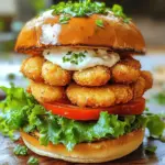 To make an Easy Prawn Cutlet Burger, you need fresh and simple ingredients. Here’s the list: - 250g prawns, peeled and deveined - 1 small onion, finely chopped - 2 cloves garlic, minced - 1 green chili, finely chopped - 1/2 cup breadcrumbs - 1 egg - 2 tablespoons cornstarch - 1 tablespoon fresh coriander, chopped - 1 teaspoon cumin powder - 1/2 teaspoon salt - Black pepper to taste - 2 tablespoons oil (for frying) - Burger buns - Lettuce leaves - Sliced tomatoes - Mayonnaise or aioli (for serving) These ingredients come together to create a burger that is both tasty and easy to make. You can find the full recipe in the next section. Using fresh prawns will really enhance the flavor of your cutlet. Enjoy the process of gathering these ingredients. They are the foundation for your delightful meal! First, start by pulsing the prawns in a food processor. You want them coarsely chopped, not pureed. Next, take a large bowl and combine the chopped prawns with the finely chopped onion, minced garlic, green chili, and fresh coriander. This mix adds flavor and freshness to your patties. Now, it’s time to add the rest of the ingredients. Toss in the breadcrumbs, egg, cornstarch, cumin powder, salt, and black pepper. Mix everything well until you have a sticky mixture. This helps the patties hold together. Divide the mixture into four equal portions. Shape each portion into a patty. Make sure they are even for uniform cooking. Heat oil in a large skillet over medium heat. Once the oil is hot, carefully place your prawn patties in the skillet. Fry them for about three to four minutes on each side. Look for a golden brown color and a crispy texture. While they cook, you can toast the burger buns until they are lightly golden. This adds a nice crunch to your burger. Now, you have crispy prawn cutlet patties, ready to be assembled into your burger! For the full recipe, refer to the instructions above. To make great prawn patties, use fresh prawns. Fresh prawns give the best flavor. You want the mixture to be sticky. This helps the patties hold together well. When you mix the ingredients, don’t rush. Take your time to combine everything fully. This step is key for a good texture. Frying your patties at the right temperature is crucial. Heat your oil over medium heat. If the oil is too hot, the outside will burn. If it's too cool, the patties will soak up oil and become soggy. To keep your patties crispy, avoid crowding the pan. Fry them in batches if needed, and let them rest on a paper towel after cooking. This helps absorb extra oil. Now, let’s talk about toppings. Crisp lettuce and fresh tomato add nice crunch. For sauce, mayonnaise or aioli works great. You can add a slice of cheese if you like. Serve your burgers with fries or a simple salad. These sides complement the flavors and make a full meal. Enjoy your Easy Prawn Cutlet Burger! For the full recipe, check the section above. {{image_2}} You can easily switch the prawns for other seafood. Fish like cod or salmon works great. Crab meat also adds a sweet, rich flavor. Just chop the seafood into small pieces. Follow the same steps in the recipe. Your cutlet burger will taste amazing! For a veggie version, use mixed vegetables. You can blend carrots, peas, and corn for a colorful mix. Add mashed chickpeas for protein. Use the same spices from the original recipe. Shape the veggie mix into patties, and cook as described. A veggie burger can be just as delicious! Want more flavor? Add spices like paprika or cayenne pepper. Fresh herbs like dill or parsley can brighten the taste. You can also mix in zest from a lemon or lime. These small changes can make your prawn cutlet burger even tastier. Enjoy experimenting with different flavors! To keep your prawn cutlet burgers fresh, refrigerate any leftovers. Place them in an airtight container. They will last up to three days in the fridge. If you want to save them for later, freezing works well too. Wrap each burger in plastic wrap, then place them in a freezer bag. They can stay good for up to three months. When it’s time to eat your leftovers, reheating is key. The best way to warm them up is in a skillet. Heat a little oil over medium heat. Place the burgers in the pan, cooking for about 2-3 minutes on each side. This method keeps them crispy. You can also use an oven at 350°F. Bake for 10-15 minutes until hot. The shelf life of your prawn cutlet burgers is important for safety. If stored properly in the fridge, they are best eaten within three days. If frozen, aim to eat them within three months for the best taste. Always check for any signs of spoilage before consuming. To make your prawn cutlet burger crispy, use fresh breadcrumbs. The breadcrumbs create a nice crust when frying. Make sure the oil is hot before adding the patties. This helps seal the outside quickly. You can also double coat the patties by dipping them in egg, then breadcrumbs again. This adds extra crunch to each bite! Yes, you can prepare the patties in advance. Shape the patties and place them on a tray. Cover them with plastic wrap and refrigerate for up to 24 hours. This keeps the flavors fresh. When you're ready to cook, just heat the oil and fry them until golden. This saves you time and makes dinner easy! If you don’t have aioli, you can use mayonnaise as a simple substitute. You might also try garlic mayonnaise for extra flavor. For a spicy kick, mix some sriracha into the mayo. Other options include tartar sauce or even a yogurt-based dip. These choices keep your burger tasty and fun! Yes, you can freeze the prawn patties. After shaping them, place them on a baking tray. Freeze them for a few hours, then store in a freezer bag. They last for about three months. When ready to cook, just fry them straight from the freezer. This is a great way to have a quick meal on hand! Cook the patties for about 3-4 minutes on each side. This timing gives you a nice golden color and crispy texture. Keep an eye on them to avoid burning. If they brown too quickly, lower the heat a little. Perfectly cooked patties are key to a delicious prawn cutlet burger! Fresh toppings make your prawn cutlet burger even better! Try crisp lettuce and juicy tomato slices. You can also add pickles for a tangy crunch. Other great options are sliced avocado and shredded cabbage. These toppings add color and flavor to your meal, making it more exciting! In this post, we covered how to make tasty prawn patties. We looked at key ingredients and detailed steps for preparation, cooking, and serving. I shared tips for perfecting your patties and options for variations. Remember, fresh prawns make a big difference! Enjoy these patties with your favorite toppings to enhance the flavor. Whether you choose to fry them or try some fun substitutions, these burgers can fit any taste. Dive into this recipe and impress everyone at your next meal. Your culinary journey awaits!
