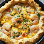 To make Florida Shrimp Pie, you need a few tasty ingredients. Here’s the list: - 1 pound fresh shrimp, peeled and deveined - 1 pre-made pie crust (9-inch) - 2 tablespoons butter - 1 medium onion, finely chopped - 2 cloves garlic, minced - 1 red bell pepper, diced - 1 cup corn (fresh or frozen) - 1 cup heavy cream - 2 large eggs - 1 cup shredded cheddar cheese - 1 teaspoon Old Bay seasoning - Salt and pepper to taste - Fresh parsley, chopped (for garnish) Each ingredient plays a role in giving the pie its rich flavor. The shrimp brings a sweet taste, while the cream adds a nice creaminess. The Old Bay seasoning gives it that classic seafood kick. You can use fresh corn for a burst of sweetness or frozen corn for convenience. When you choose your shrimp, look for fresh ones. They should smell like the sea, not fishy. The pie crust saves time, but you can also make your own if you prefer. This list will help you create a dish that is both tasty and filling. For the full recipe, check out the detailed cooking steps. - Preheat your oven to 375°F (190°C). This helps the pie cook evenly. - In a skillet, melt 2 tablespoons of butter over medium heat. Add 1 medium onion, chopped finely, and sauté until it turns clear. This usually takes about 3-4 minutes. - Next, stir in 2 cloves of minced garlic and 1 diced red bell pepper. Cook for another 2-3 minutes until they are soft. - Then, add 1 pound of peeled and deveined shrimp and 1 cup of corn to the skillet. Cook for about 5 minutes. The shrimp should turn pink and be cooked through. Once done, remove from heat and let it cool a bit. - In a mixing bowl, whisk together 1 cup of heavy cream, 2 large eggs, 1 teaspoon of Old Bay seasoning, and some salt and pepper to taste. This mixture gives the pie its rich flavor. - Now, take your pre-made pie crust and place it in a pie dish. Pour the shrimp and veggie mix evenly into the crust. - Finally, pour the cream mixture over the shrimp. Don’t forget to sprinkle 1 cup of shredded cheddar cheese on top for that gooey goodness. - Place the pie in the preheated oven and bake for 30-35 minutes. Look for a golden and bubbling top. That means it's ready! - Once it’s out of the oven, let it cool for about 10 minutes. This helps the pie set. - Before serving, garnish with fresh chopped parsley for a pop of color and flavor. This is the full recipe for Florida Shrimp Pie! Enjoy the delicious blend of flavors! To ensure your shrimp are perfectly cooked, pay attention to color. Raw shrimp is gray. When they turn pink, they are done. Overcooked shrimp can become rubbery. Cook them just until they change color, about 5 minutes in the skillet. Choosing the right pie crust is key. A pre-made pie crust saves time and effort. Look for one that is sturdy enough to hold the filling. A flaky crust adds texture and flavor. If you’re feeling adventurous, you can make your own crust from scratch. Pair your Florida Shrimp Pie with fresh sides. A simple green salad complements the rich pie well. You can also serve it with garlic bread or coleslaw. For dips, try a zesty cocktail sauce or a tangy remoulade for a fun twist. Best drinks to serve with Florida Shrimp Pie include chilled white wine or a light beer. A refreshing lemonade can also balance the flavors. For a non-alcoholic option, iced tea with lemon works wonderfully. Garnishing techniques can elevate your dish. Use fresh parsley to sprinkle on top. This adds color and freshness. You can also add slices of lemon on the side for a pop of brightness. For plating ideas, use a wide plate to show off your pie. Slice it into wedges for a clean look. Add a small salad next to the pie for a touch of green. This makes your meal look special, perfect for hosting friends or family. For the full recipe, check out the [Full Recipe]. {{image_2}} You can easily change the main protein in this dish. Crab or lobster work well. They add rich flavors and a different texture. If you want a vegetarian option, try using mushrooms or tofu. Both can soak up the seasonings and give a nice bite. To spice things up, consider using cayenne or paprika. These spices add a nice kick. You can also add a touch of lemon zest for brightness. Fresh herbs like dill or cilantro can enhance the taste. They bring a fresh note that pairs well with seafood. If you want to mix things up, make a seafood casserole instead. Just layer the cooked shrimp and veggies in a baking dish with cheese on top. You can also grill the pie instead of baking it. Grilling adds a smoky flavor that is truly unique. For more details on making this delicious dish, check out the Full Recipe. To store leftovers, let the pie cool first. Cover it tightly with plastic wrap or foil. You can also use an airtight container. This keeps the pie fresh and tasty. Leftovers stay good in the fridge for up to three days. After that, the quality may drop. Always check for any off smells or signs of spoilage before eating. If you want to freeze Florida Shrimp Pie, let it cool completely. Wrap it tightly in plastic wrap, then place it in a freezer bag. You can store it for up to three months. To reheat, thaw the pie in the fridge overnight. Preheat your oven to 350°F (175°C). Bake the pie for about 25-30 minutes, until hot. This way, it keeps its flavor and texture. Enjoy your delicious pie even later! You can use crab or scallops as a great swap. If you want a plant-based option, try chickpeas or jackfruit. Both will add a nice texture and flavor to your pie. Yes, you can make this pie in advance. Prepare it, then cover it well and store it in the fridge. You can bake it the next day. This saves time and makes meal planning easy. Leftovers will stay fresh for about three days. Keep the pie in an airtight container. If it smells off or looks strange, it’s best to throw it away. I love serving this pie with a fresh salad or steamed veggies. Garlic bread also makes a nice side. For something light, try a fruit salad. Each goes well with the rich flavors of the pie. This blog post covered everything you need for Florida Shrimp Pie. We discussed the main ingredients, easy instructions, and helpful tips. Variations let you customize this dish, while storage info keeps it fresh. I encourage you to experiment with flavors and ingredients. Cooking should be fun! Now, gather your shrimp and get started on this tasty recipe. Enjoy your culinary adventure and impress your family and friends with your skills!