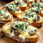 Cheesy Mushroom Garlic Toasts - 8 oz (225g) mushrooms, sliced - 4 cloves garlic, minced - 2 tablespoons olive oil - 1 teaspoon dried thyme - Salt and pepper to taste - 1 cup shredded mozzarella cheese - 1/2 cup grated Parmesan cheese - 4-6 slices of rustic bread (like ciabatta or baguette) - Fresh parsley, chopped (for garnish) Gathering the right ingredients is key for cheesy mushroom garlic toasts. The mushrooms give a rich, earthy taste. Garlic adds a lovely aroma and flavor. Olive oil helps cook the mushrooms and keeps everything moist. Dried thyme brings a hint of herbiness, while salt and pepper balance the dish. For the cheesy part, mozzarella melts perfectly, creating that gooey texture we love. Parmesan adds a nice, salty kick. Choose rustic bread like ciabatta or baguette for a sturdy base. Fresh parsley is the final touch, adding color and freshness. These ingredients come together to create a delicious and satisfying dish. Each bite will make you want more. Enjoy the cooking process and the wonderful smells in your kitchen! Start by gathering all your ingredients. You want everything within reach. First, slice 8 ounces of mushrooms. I love using fresh mushrooms for the best taste. Next, mince 4 cloves of garlic. The smell will make your kitchen feel warm and inviting. Measure out 2 tablespoons of olive oil and 1 teaspoon of dried thyme. Don’t forget salt and pepper to taste. Finally, shred 1 cup of mozzarella cheese and grate 1/2 cup of Parmesan cheese. Set it all aside for later. Preheat your oven to 400°F (200°C). While it heats, grab a large skillet. Pour in the olive oil and let it warm up over medium heat. Add the sliced mushrooms and cook them for about 5 to 7 minutes. Look for a nice golden brown color. Then, throw in the minced garlic and dried thyme. Stir for 1 to 2 minutes until the garlic smells great. Don’t forget to season with salt and pepper. Once done, take the skillet off the heat. Take your rustic bread and lay it on a baking sheet. Pop it in the oven for about 5 minutes. You want them slightly crisp. After toasting, remove the bread from the oven. Pile the mushroom and garlic mix evenly onto each slice. Now, sprinkle the mozzarella and Parmesan cheese generously over the top. Return the baking sheet to the oven and bake for another 10 to 12 minutes. Keep an eye on it until the cheese is melted and bubbly. Once your cheesy mushroom garlic toasts are done, take them out of the oven. The smell will be hard to resist! Garnish with fresh parsley for a pop of color. Serve them hot for the best experience. These toasts are perfect as a snack, appetizer, or even a side dish. Enjoy the blend of flavors and the crispy texture. For the full recipe, refer to the earlier section. Choosing the right cheese makes a big difference. I love using mozzarella for its meltiness. It creates a soft, gooey texture. Parmesan adds a nice sharpness. You can also try gouda or fontina. These cheeses melt well too. Mix different cheeses for a unique flavor. Toasting your bread well is key. Start by preheating your oven to 400°F (200°C). Place the bread on a baking sheet. Toast it for about 5 minutes. This will give it a nice crunch. If you want extra flavor, brush the bread with olive oil. This adds richness and helps it crisp up. There are many ways to boost the taste. Fresh herbs like thyme or parsley add a burst of color and taste. A sprinkle of red pepper flakes brings heat. Try adding sautéed onions or spinach for extra depth. You can even mix in some sun-dried tomatoes for a sweet touch. Each addition makes the dish more exciting. For the full recipe, check the complete guide. {{image_2}} You can easily make cheesy mushroom garlic toasts fit many diets. For a vegan option, replace the cheeses with vegan cheese. Use cashew cheese or nutritional yeast for a cheesy flavor. If you're gluten-free, choose gluten-free bread. This way, everyone can enjoy this tasty treat without worry. Mix up the flavors based on what you like. Add some red pepper flakes for heat. Or, try a bit of balsamic vinegar for a tangy twist. You can also use different herbs, like basil or rosemary, to change the taste. Experimenting with different mushrooms, like shiitake or portobello, can also add unique flavors. Top your toasts with extras to make them unique. Try adding fresh spinach or arugula for a green touch. Sliced tomatoes or sun-dried tomatoes can bring a juicy burst of flavor. You can also sprinkle crispy bacon bits or prosciutto for a savory crunch. These toppings make the dish even more delightful! For the full recipe, check out the details above. You can store cheesy mushroom garlic toasts in the fridge. Let them cool completely first. Place them in an airtight container. They will stay fresh for up to three days. When you want to eat them, just reheat. This keeps the flavors nice. Freezing is a great option too. Wrap each toast tightly in plastic wrap. Then, place them in a freezer bag. They can last for up to three months in the freezer. When you’re ready to enjoy them, thaw in the fridge overnight. This helps maintain their taste. To reheat the toasts, use your oven for the best results. Preheat the oven to 350°F (175°C). Place the toasts on a baking sheet. Heat them for about 10 minutes. This will make the cheese melty again. You can also use a microwave, but the texture will be different. Enjoy your cheesy mushroom garlic toasts warm! For the full recipe, check out the earlier section. To make cheesy mushroom garlic toasts vegan, swap the cheese for vegan cheese. Many brands offer great plant-based options. You can also use nutritional yeast for a cheesy flavor. This adds no dairy but gives a nice umami taste. Follow the same steps in the recipe to keep the flavors rich and tasty. Yes, you can use different types of cheese. If you prefer a sharper taste, try using aged cheddar or gouda. For a creamier texture, cream cheese can work well. Mix and match cheeses to find your favorite blend. Each cheese brings its own flavor, making your toasts unique. Cheesy mushroom garlic toasts pair well with many dishes. A simple green salad complements the rich flavors. You could also serve them with a light soup, like tomato or vegetable. For a heartier meal, enjoy them with grilled veggies or a protein like chicken. These sides elevate the toasts into a full meal. This blog post guided you through making cheesy mushroom garlic toasts. We covered ingredients, cooking steps, and tips for best results. I shared ideas for dietary changes and also how to store your toasts. You can enjoy this tasty dish as a snack or appetizer. Experiment with flavors to make it your own. With these simple steps, you can impress your friends and family. You won’t regret trying this delightful recipe!